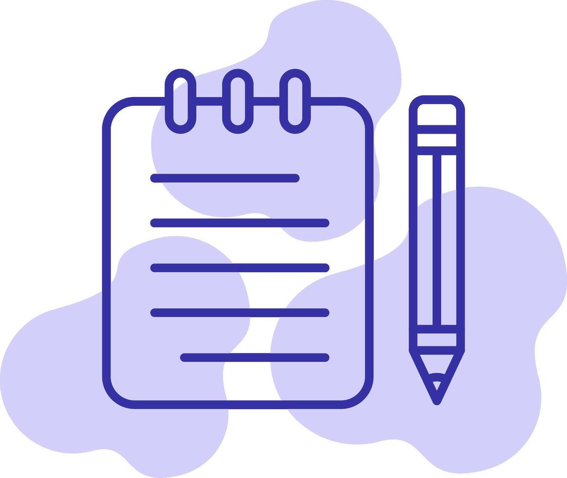 Notes Writing Vector Icon