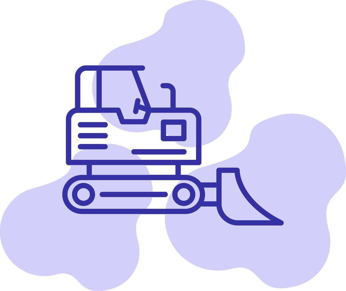 Bulldozer Vector Icon