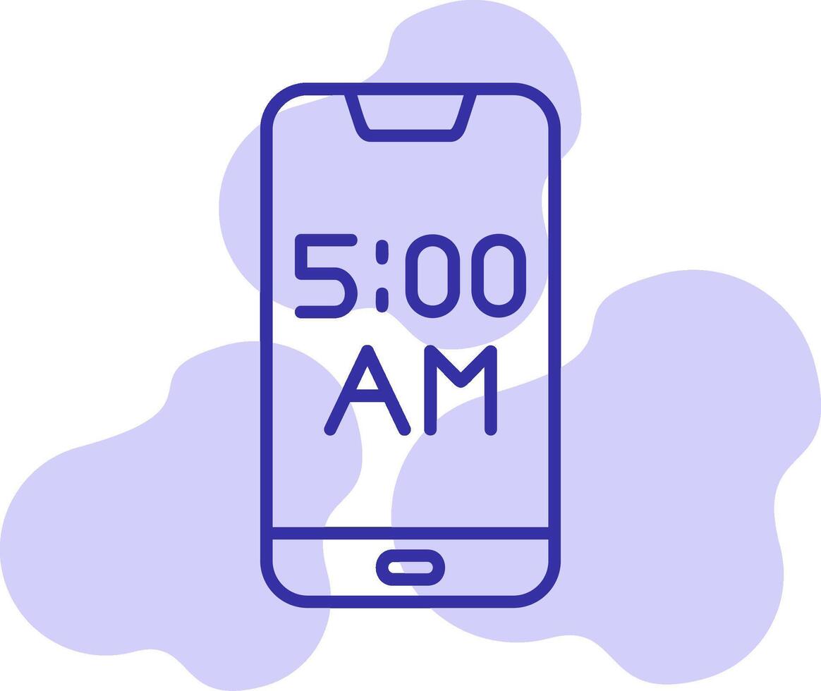 Smartphone Alarm Vector Icon