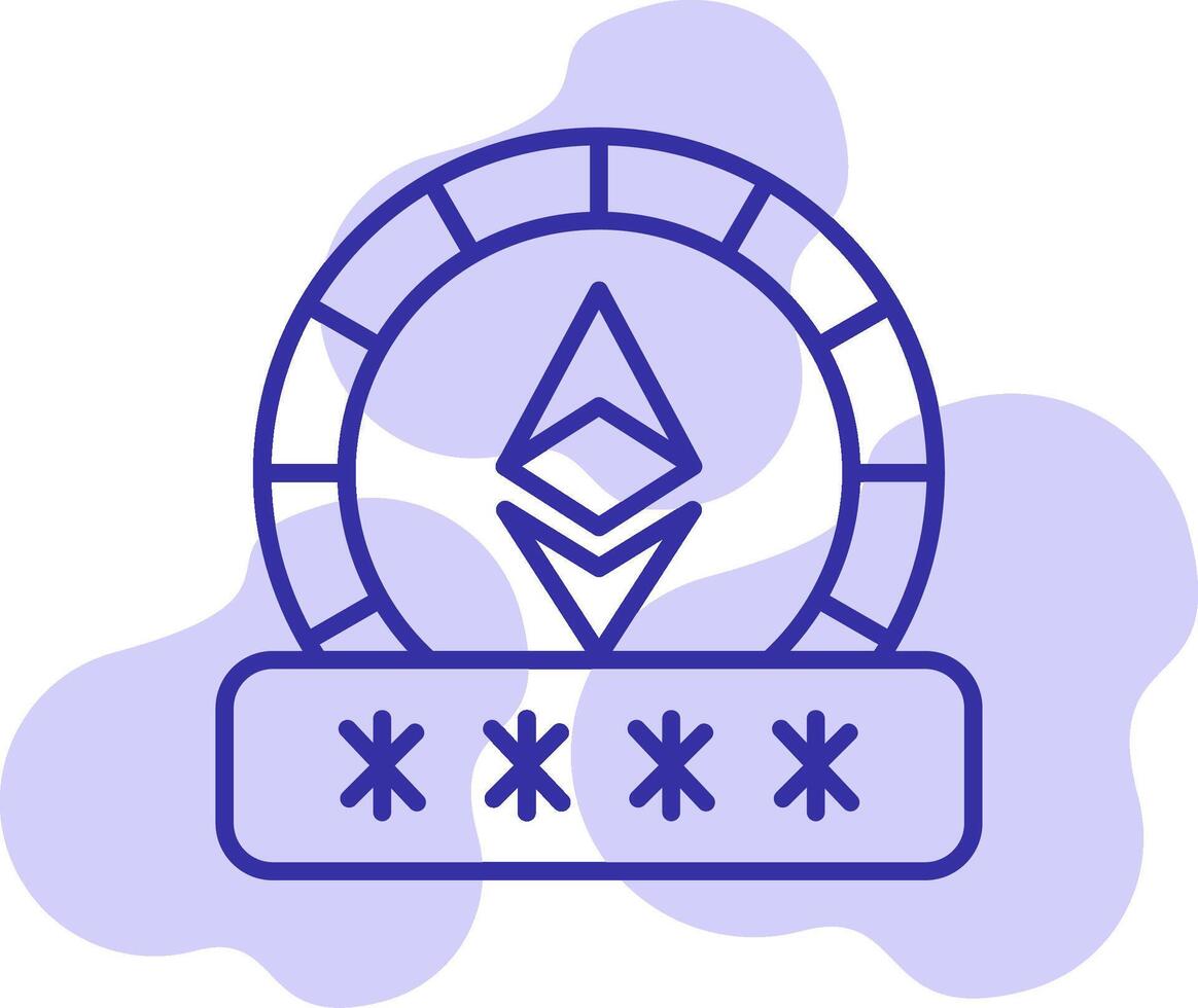 Ethereum Password Vector Icon