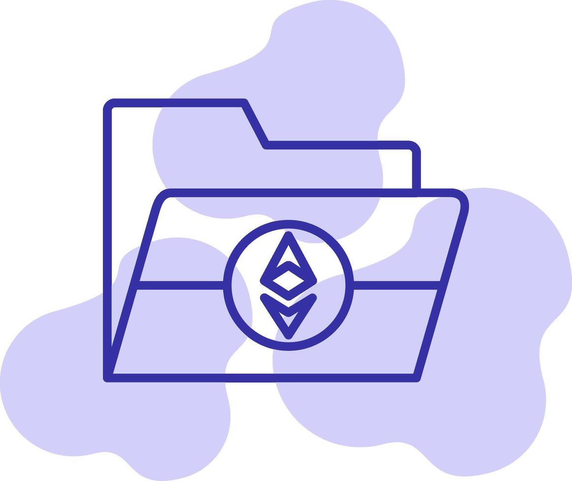 Ethereum Folder Vector Icon