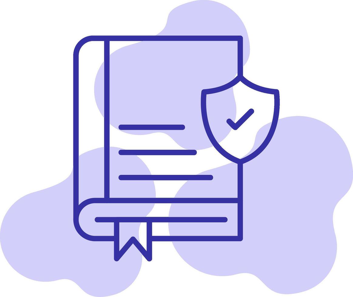 Book Secure Vector Icon