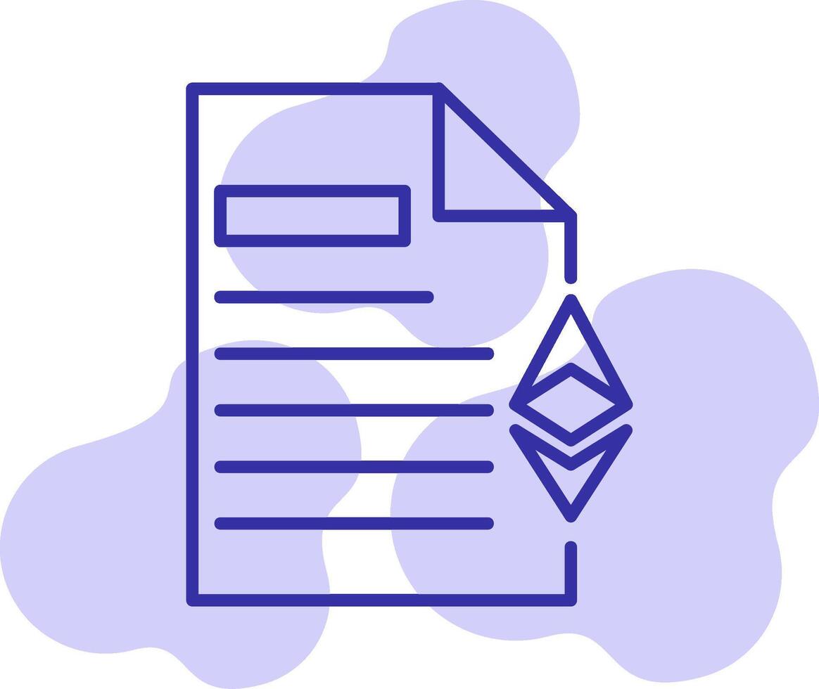 Ethereum Document Vector Icon