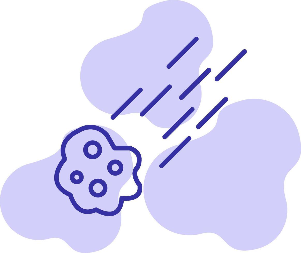 Meteor Vector Icon