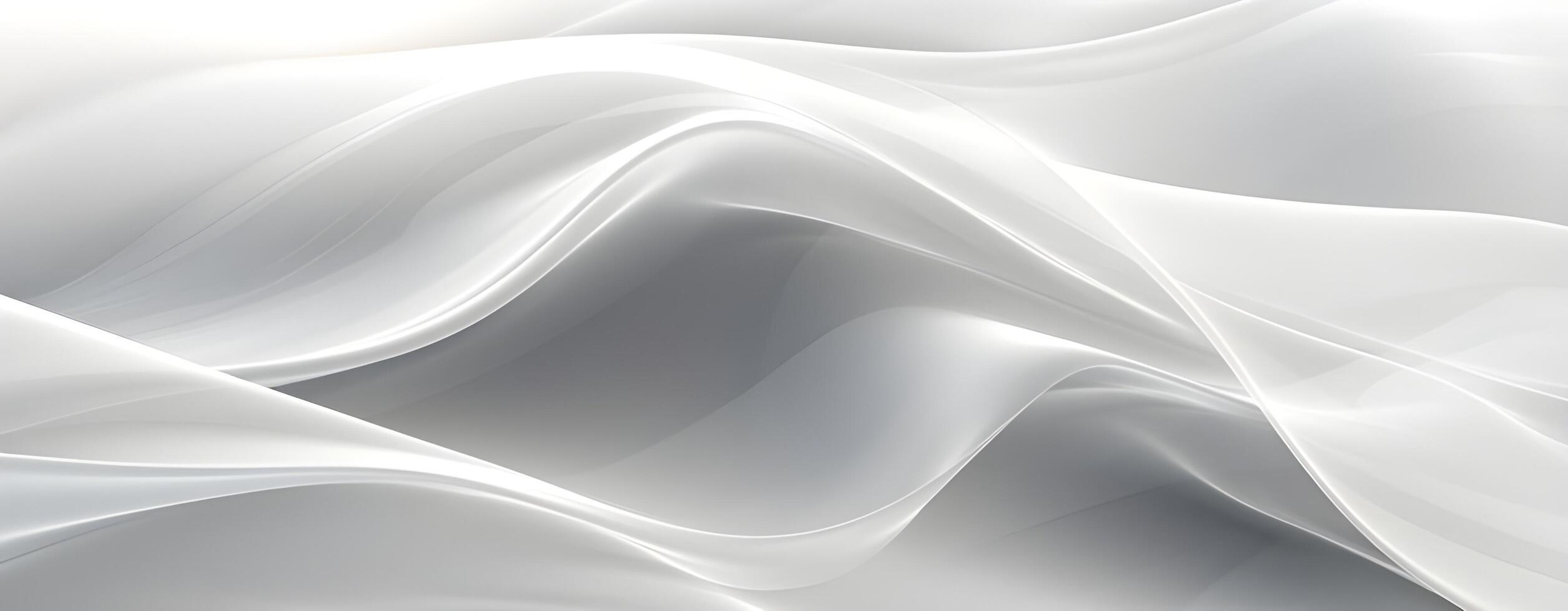 AI generated minimalist wave white background photo