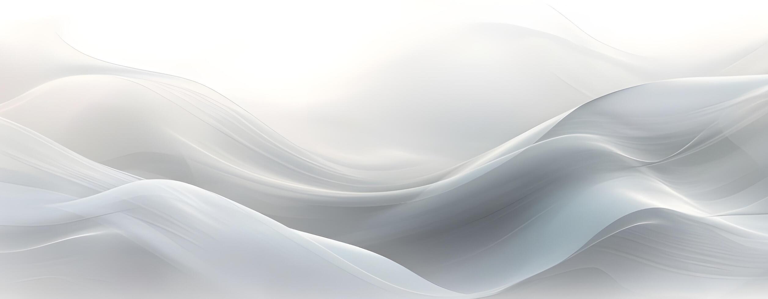 AI generated minimalist wave white background photo