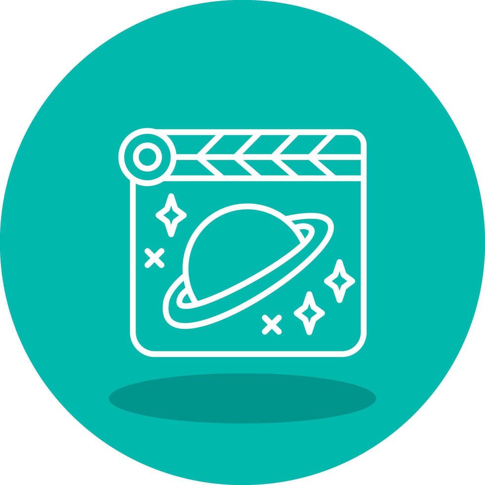 espacio película vector icono