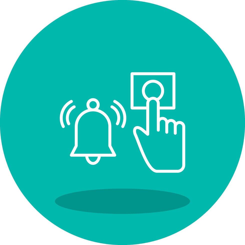 Emergency Alarm Button Vector Icon
