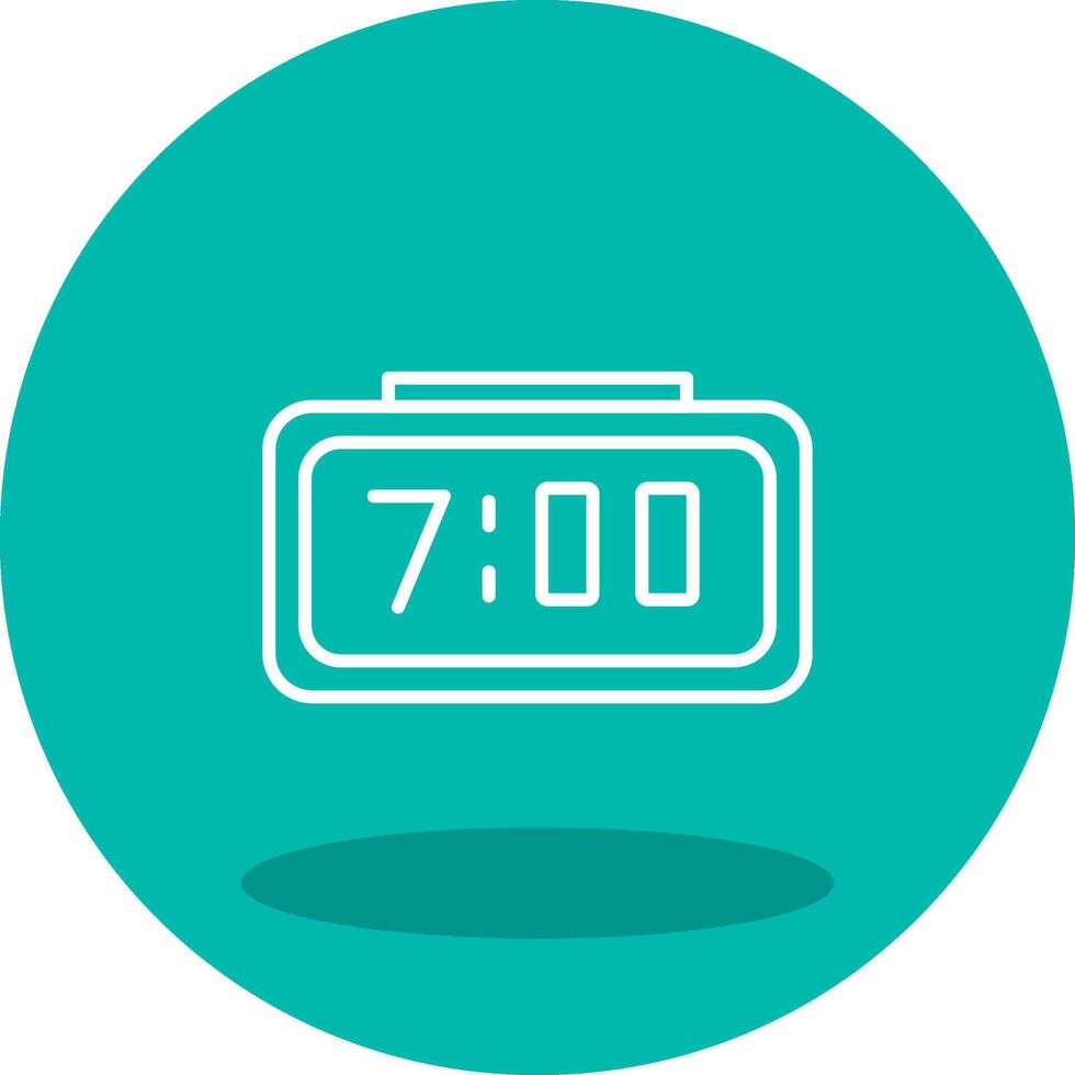 Digital Clock Vector Icon