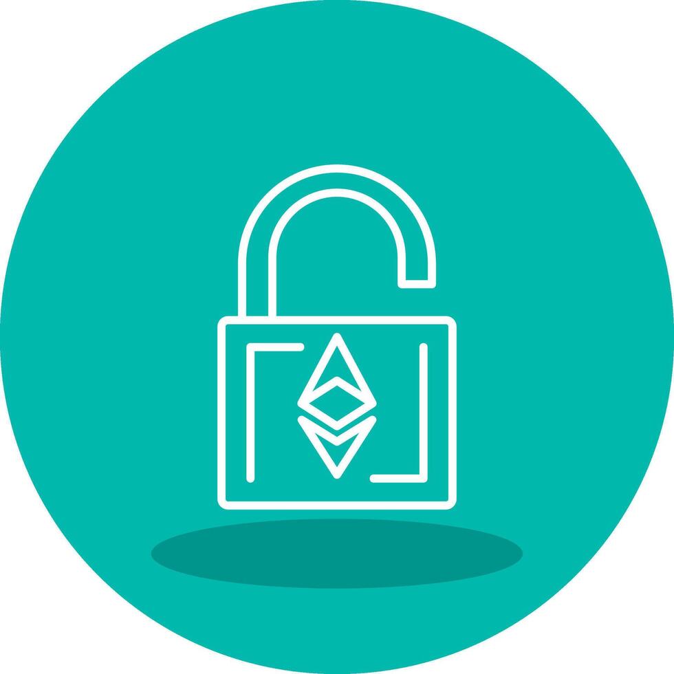 Ethereum UnLock Vector Icon