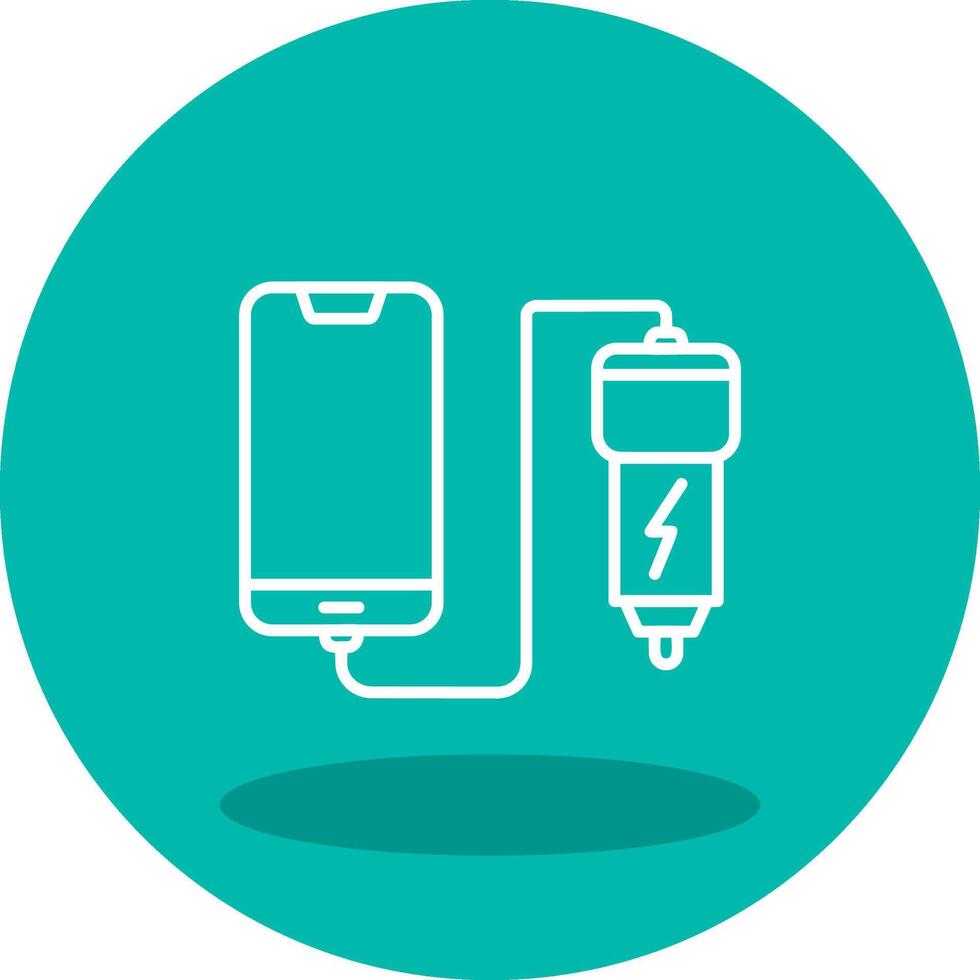 Car phone charging Vector Icon