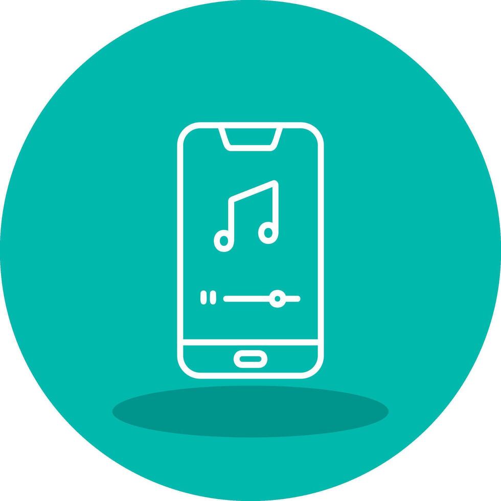 Mobile Music Player Vector Icon