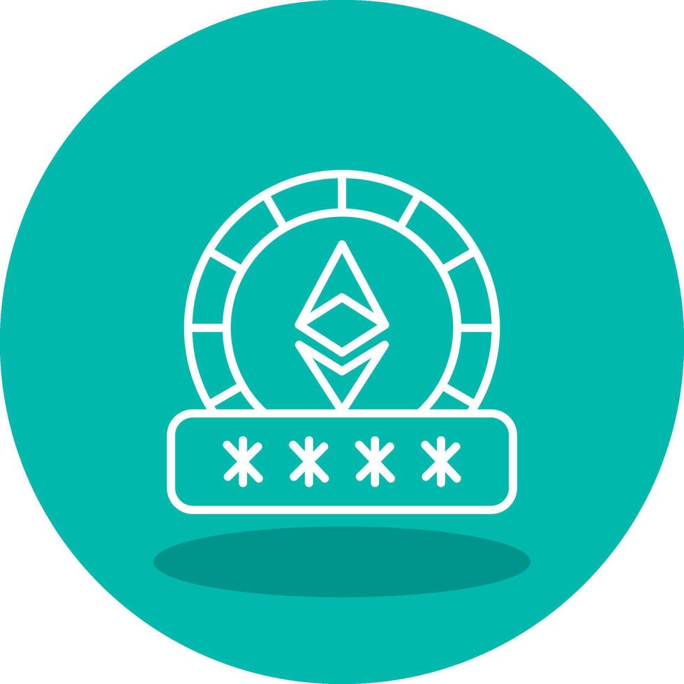 Ethereum Password Vector Icon