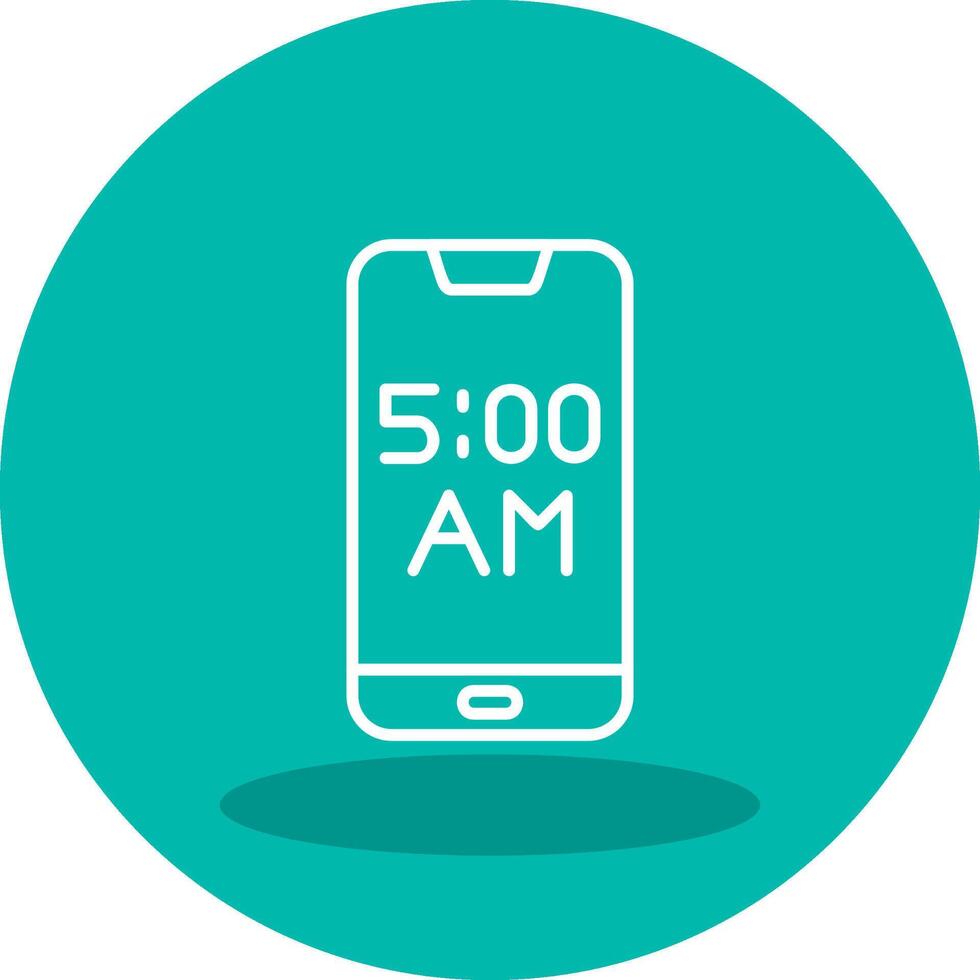 Smartphone Alarm Vector Icon