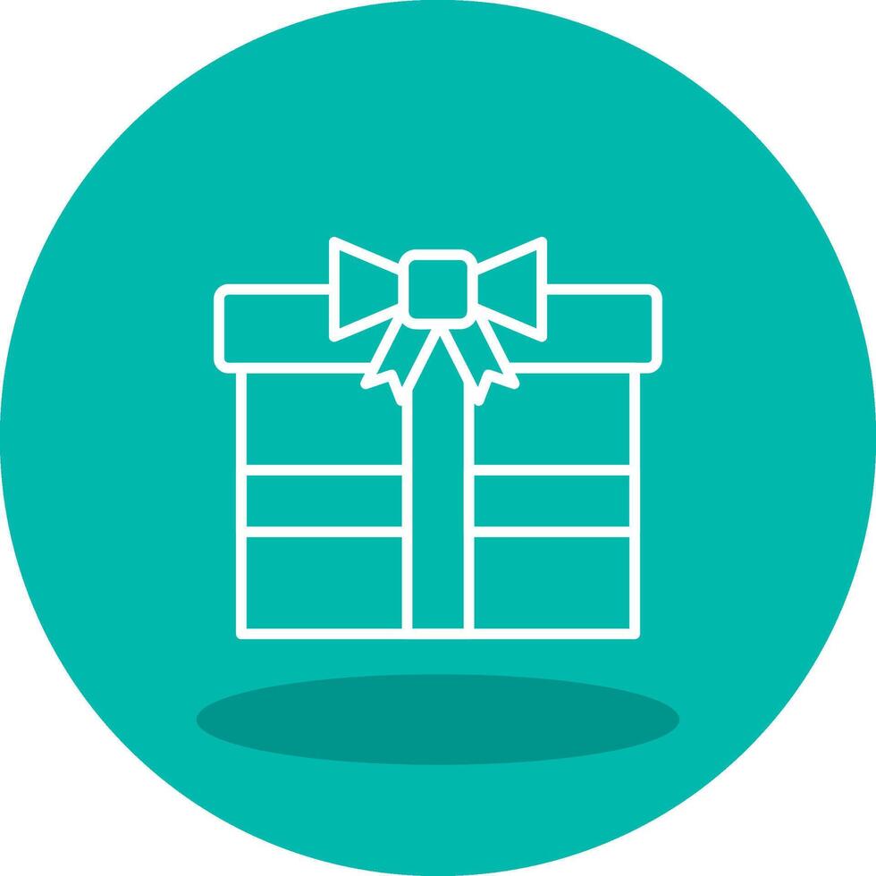 icono de vector de caja de regalo