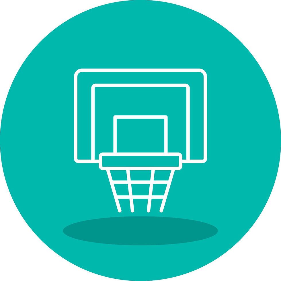 icono de vector de aro de baloncesto