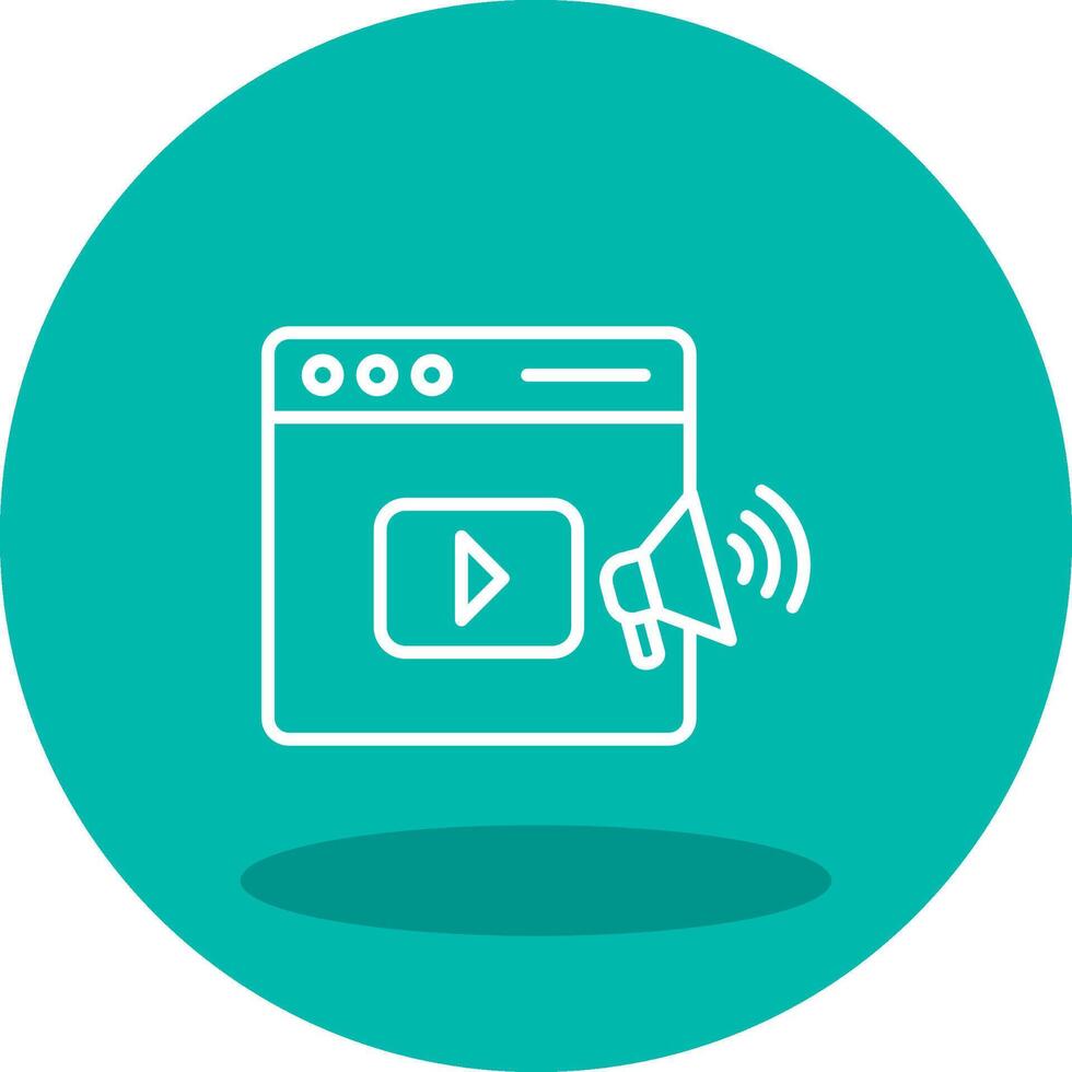 Video Marketing Vector Icon