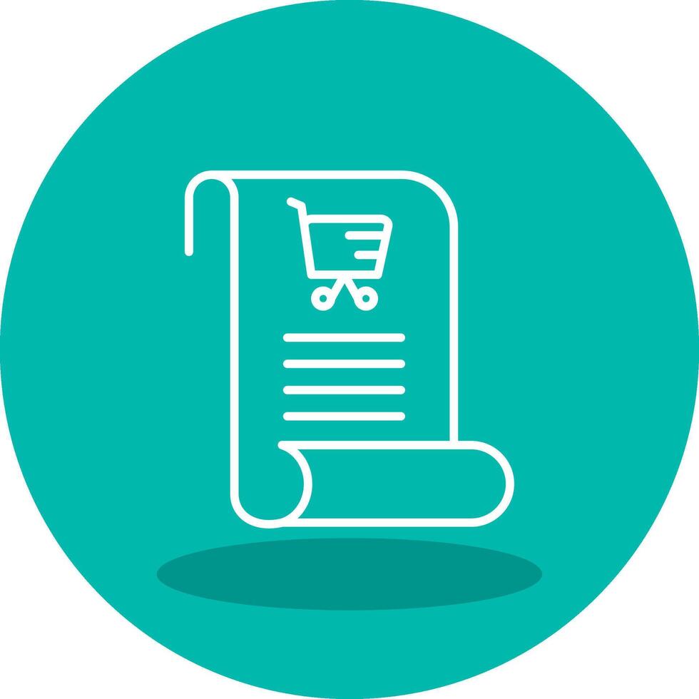 Shopping List Vector Icon