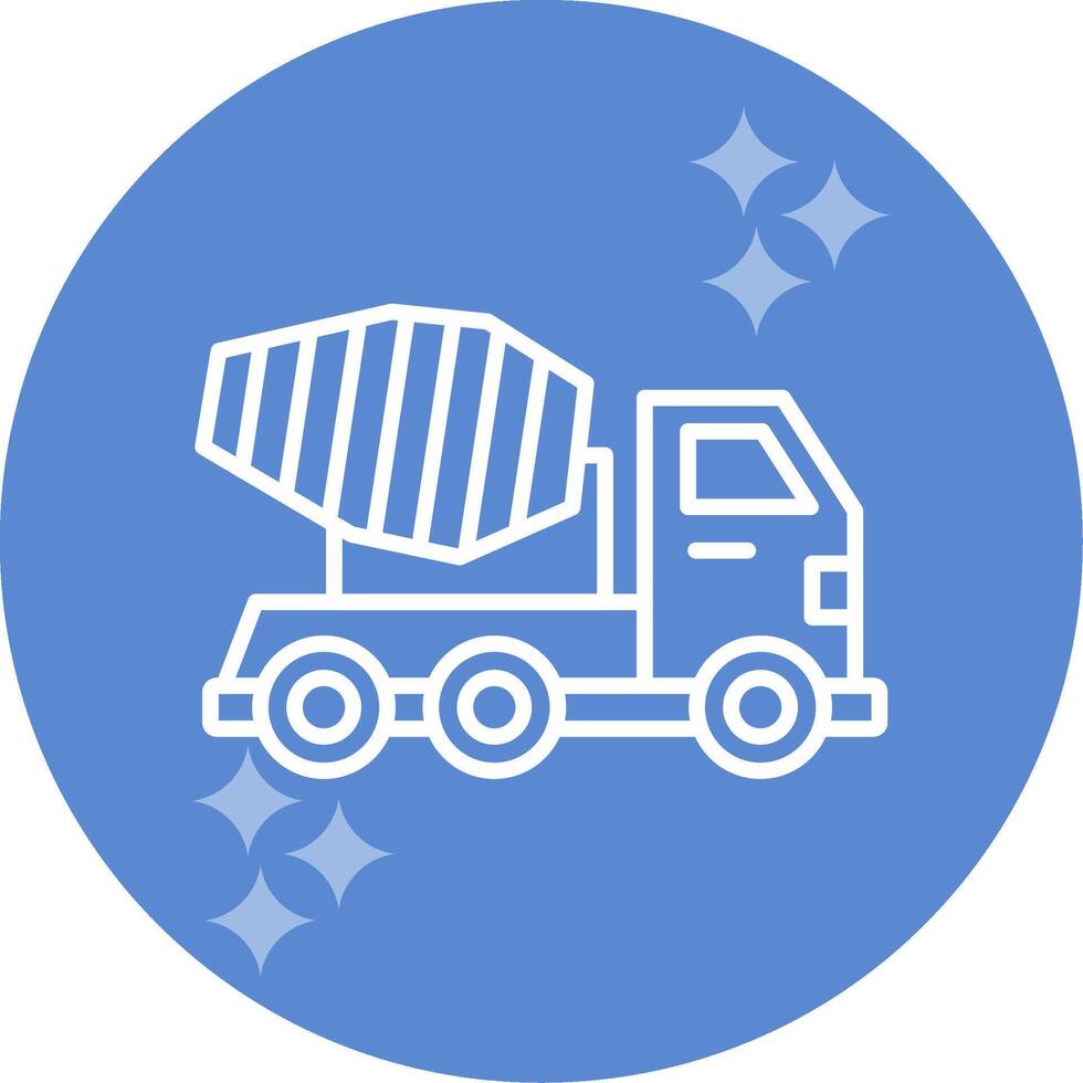 Mixer Truck Vector Icon