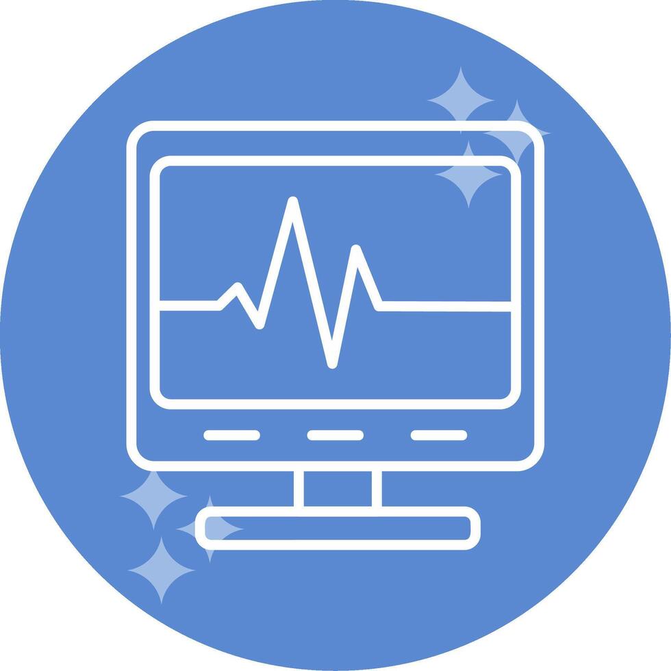 Ecg Reading Vector Icon