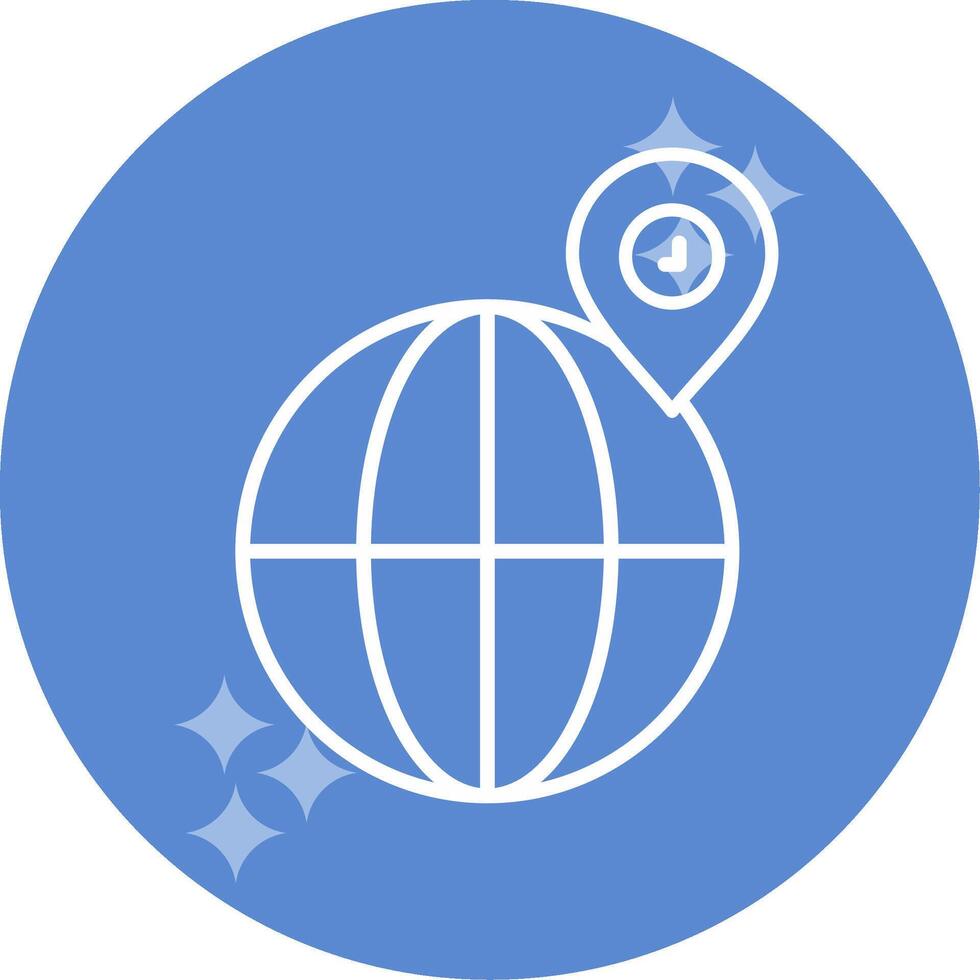 icono de vector de ubicación de globo