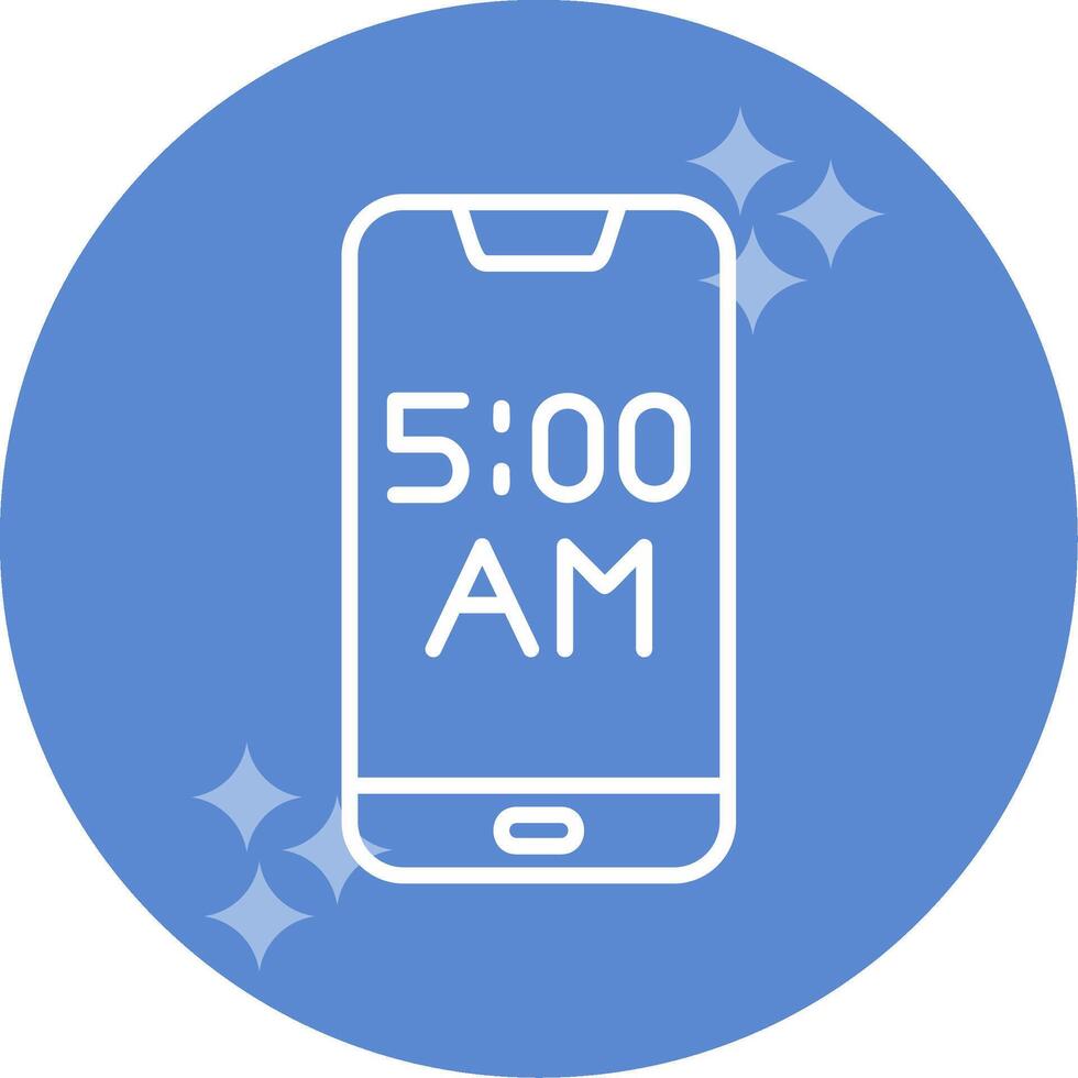 Smartphone Alarm Vector Icon