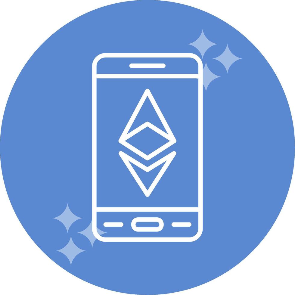 Ethereum Smartphone Vector Icon