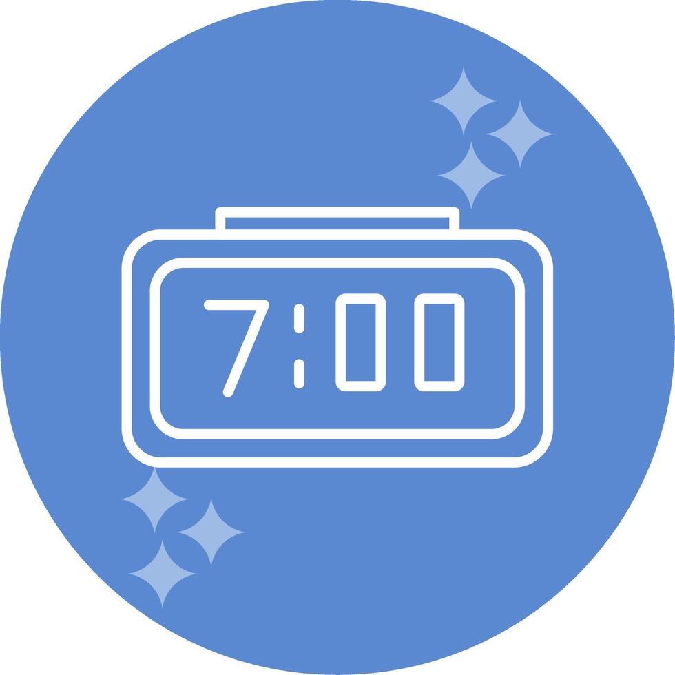 Digital Clock Vector Icon