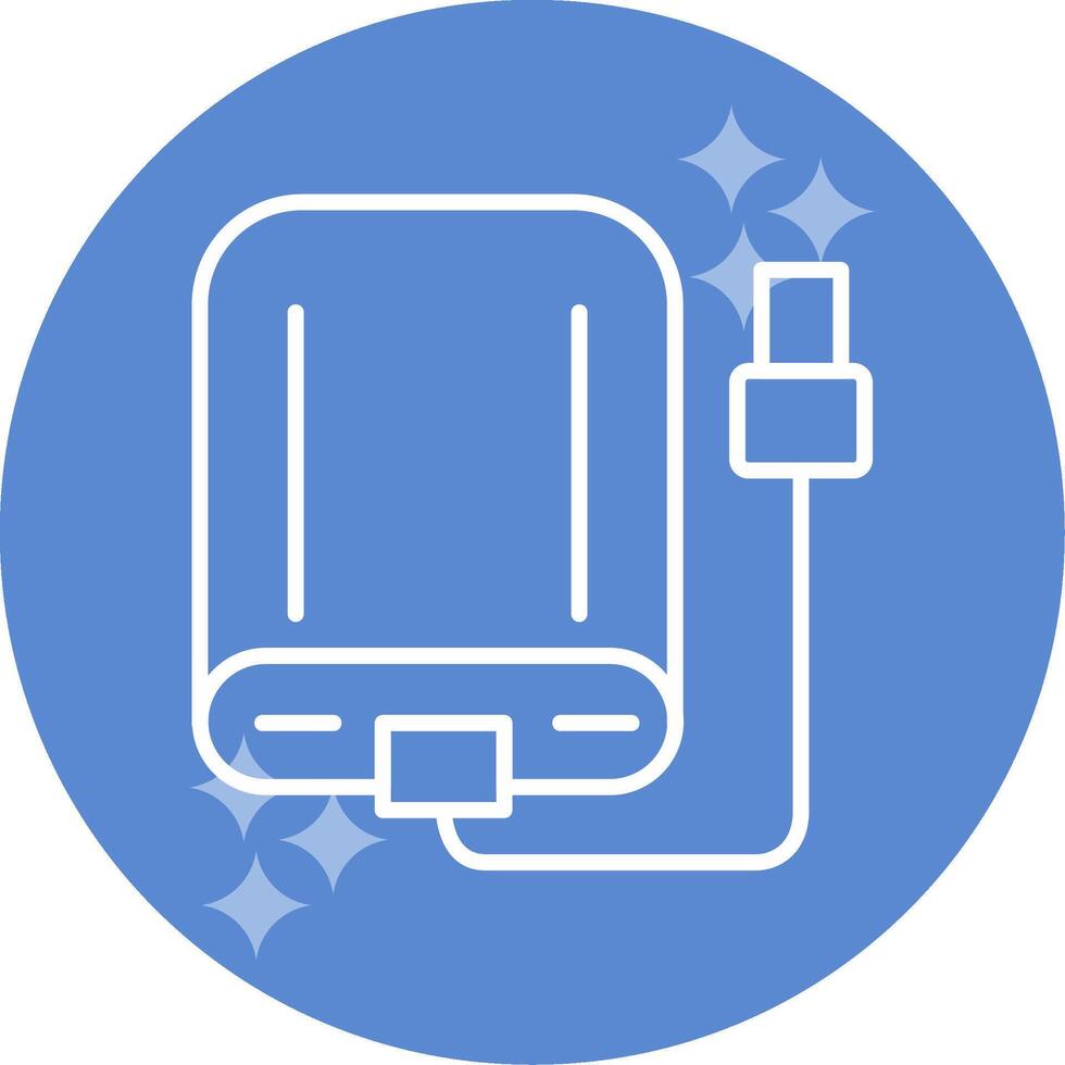 External Hard Drive Vector Icon