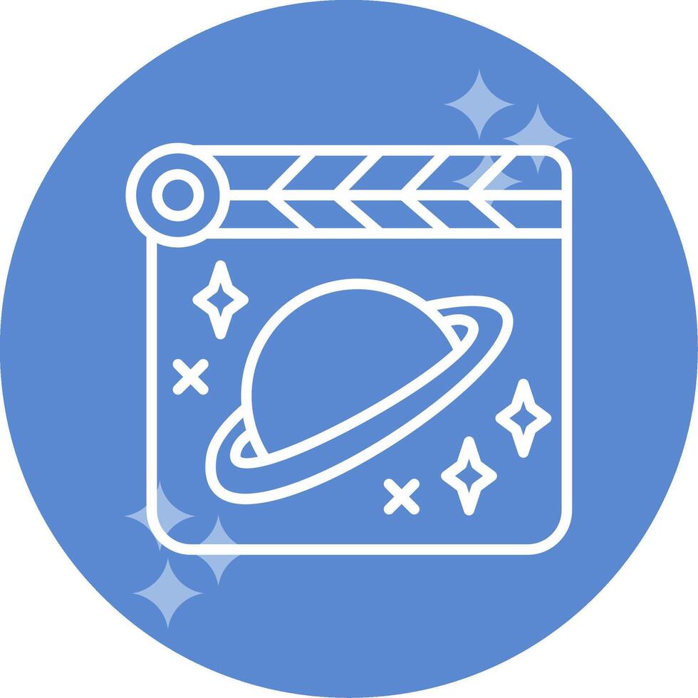 Space Film Vector Icon