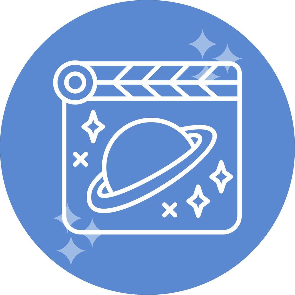 espacio película vector icono