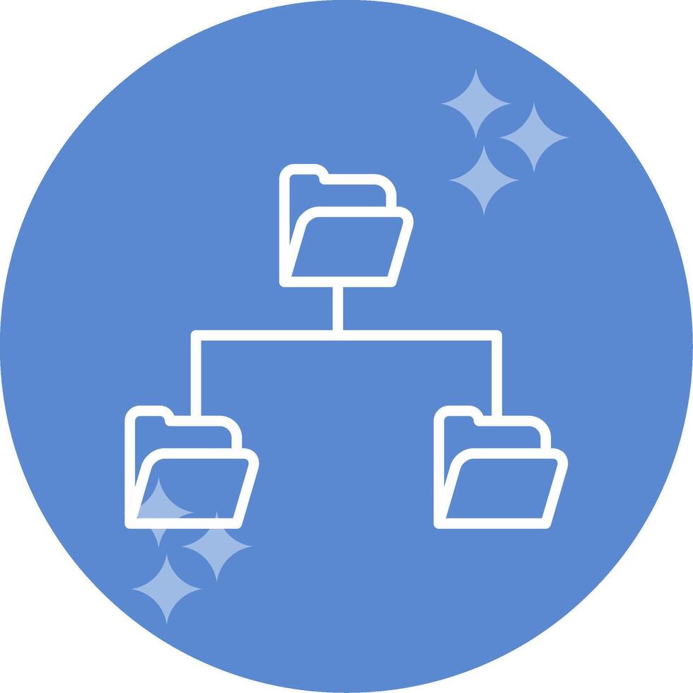 Folder Data Sharing Vector Icon