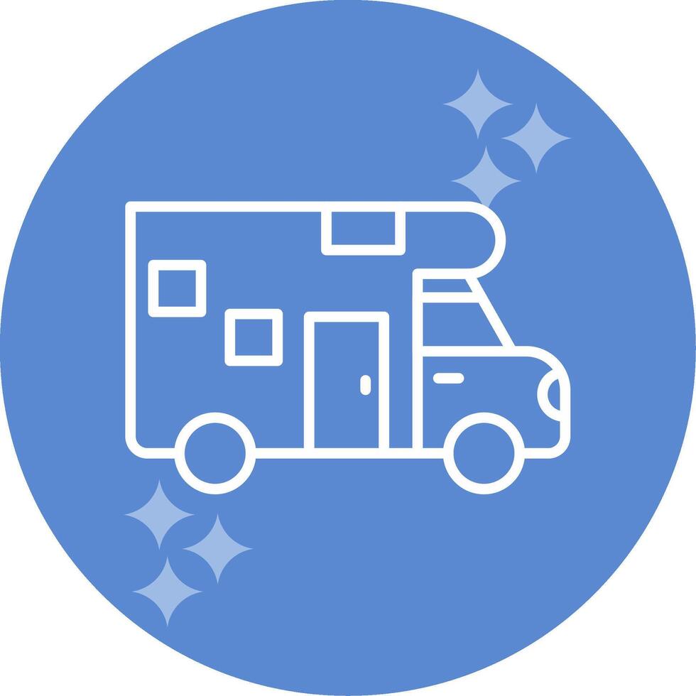Camper Van Vector Icon