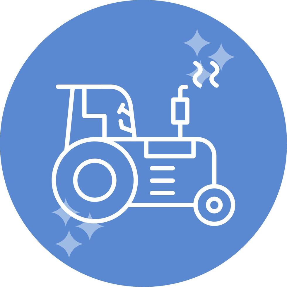 icono de vector de tractor