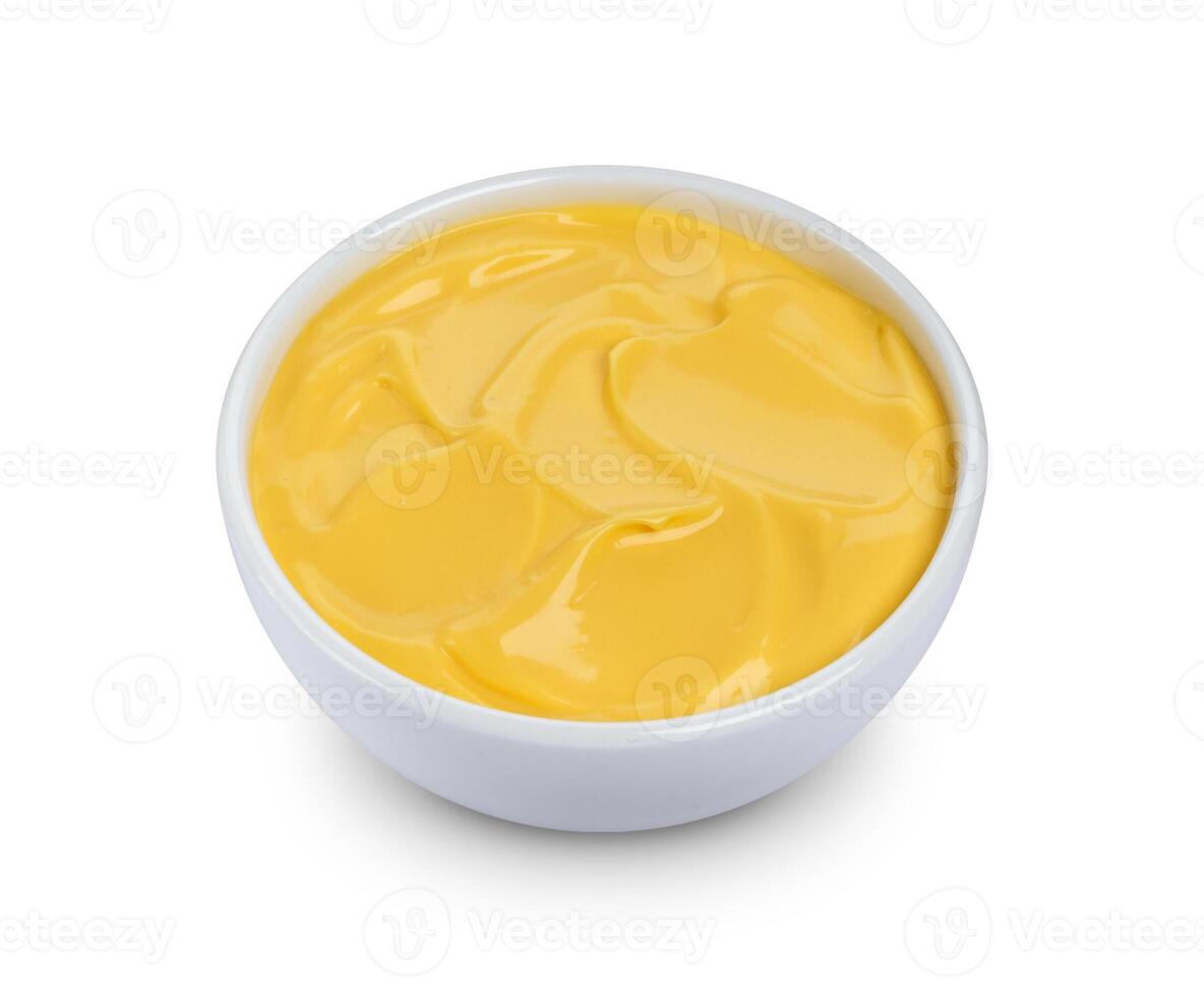 Mayonnaise isolated on white background photo