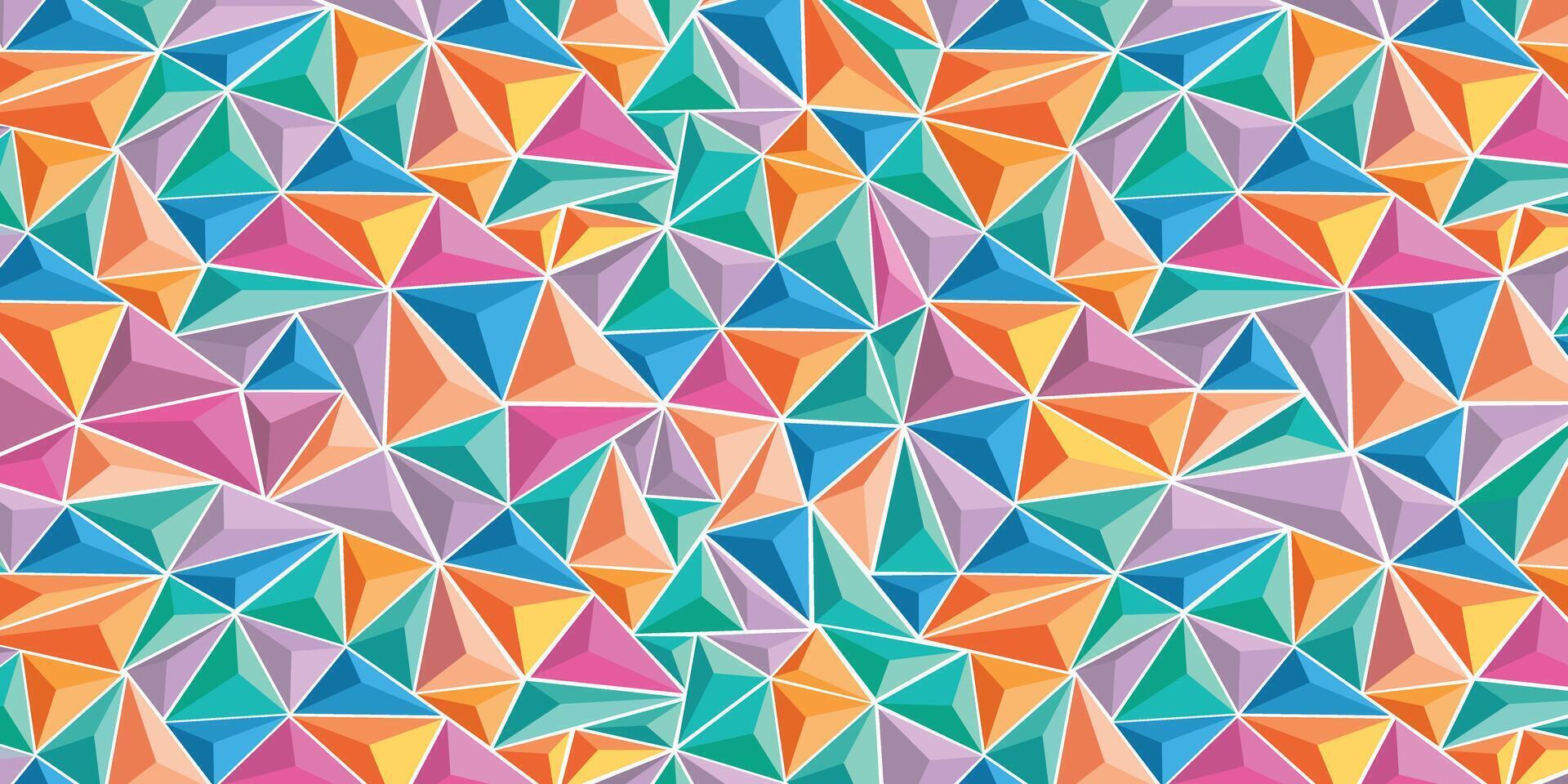 Triangular pattern shapes vector illustration for background design.