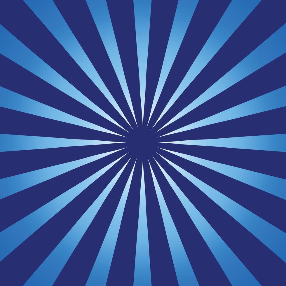 Sunburst blue vector for background design.