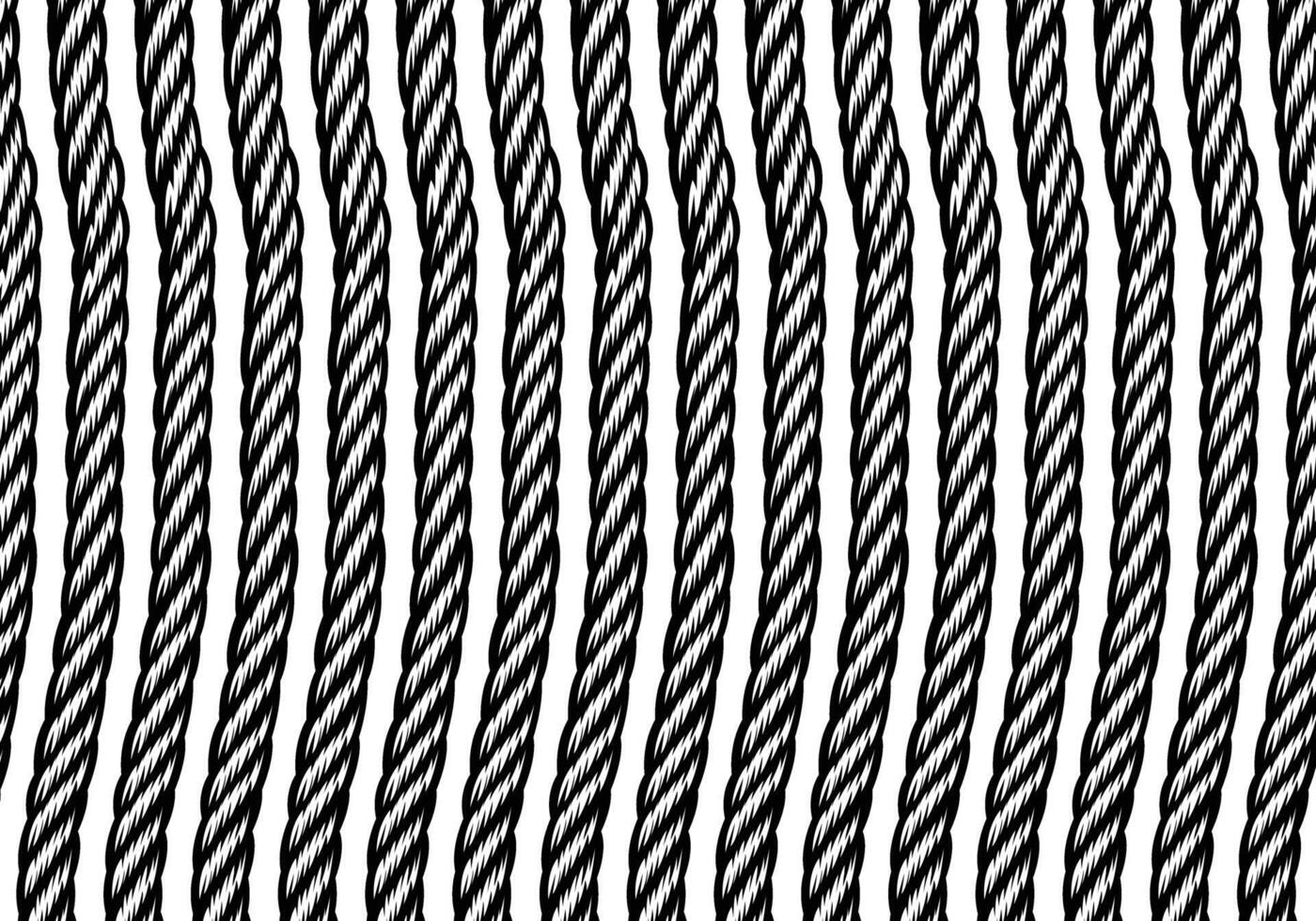Rope shape black white vector for background design.