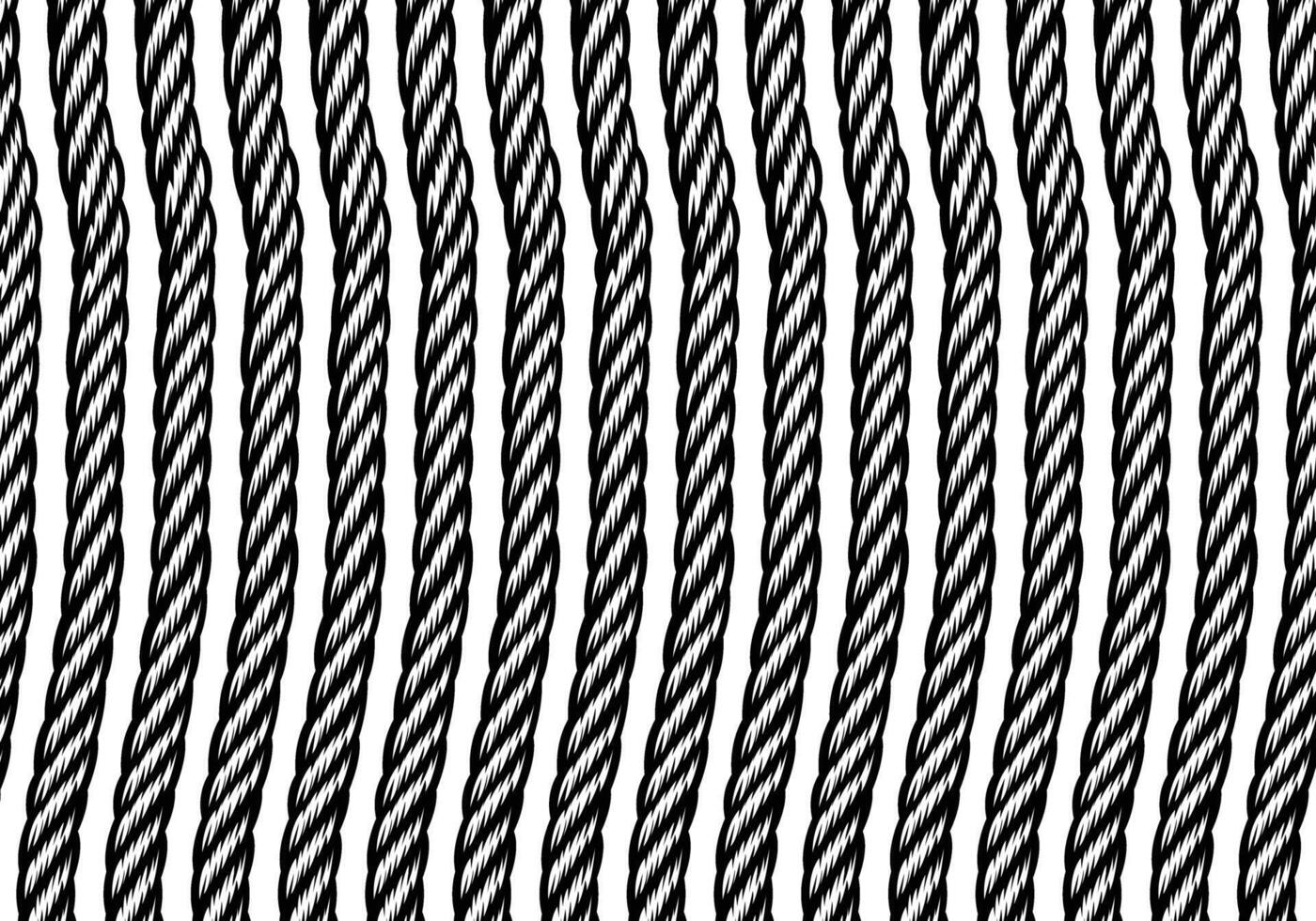 Rope shape black white vector for background design.