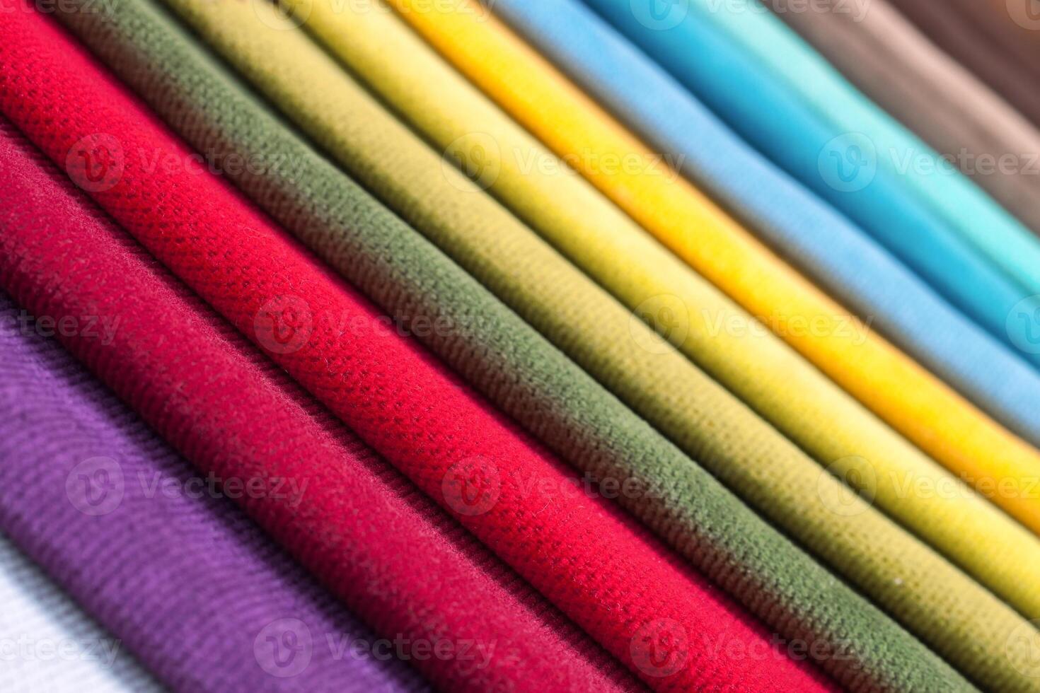 Colored tissue samples photo