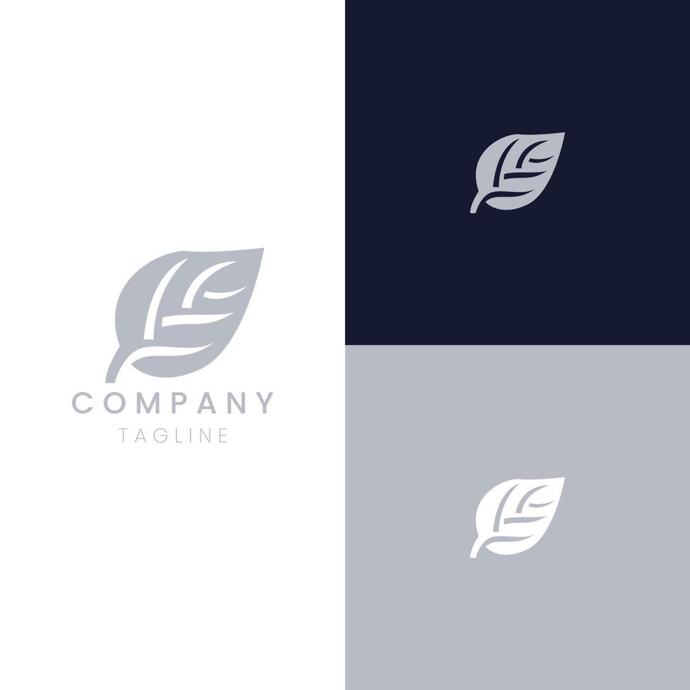 Elegance Leaf Nature Logo business vector