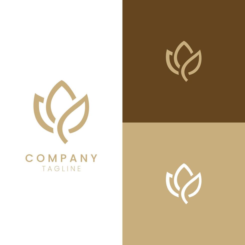 elegancia y minimalismo profesional logo vector