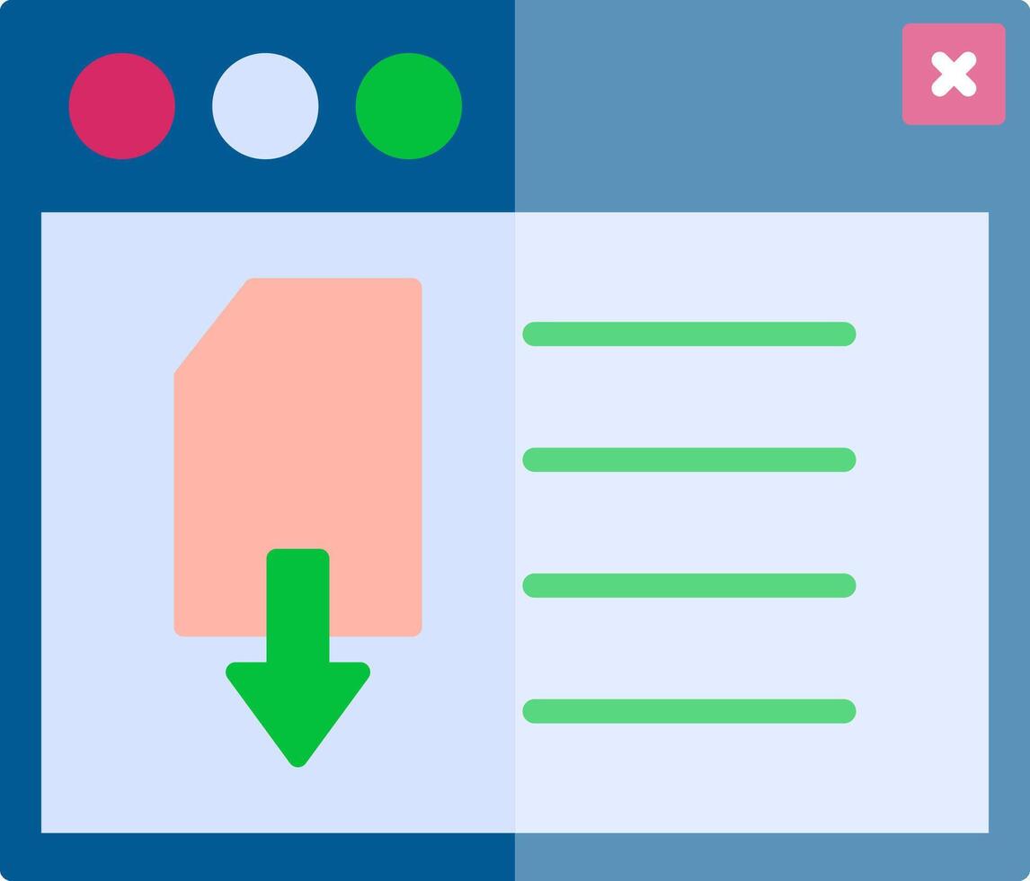 Page Download Vector Icon