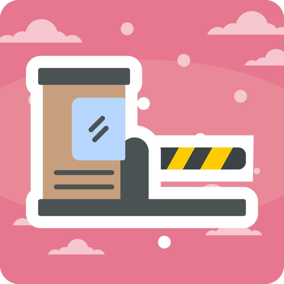 Parking Barrier Vector Icon