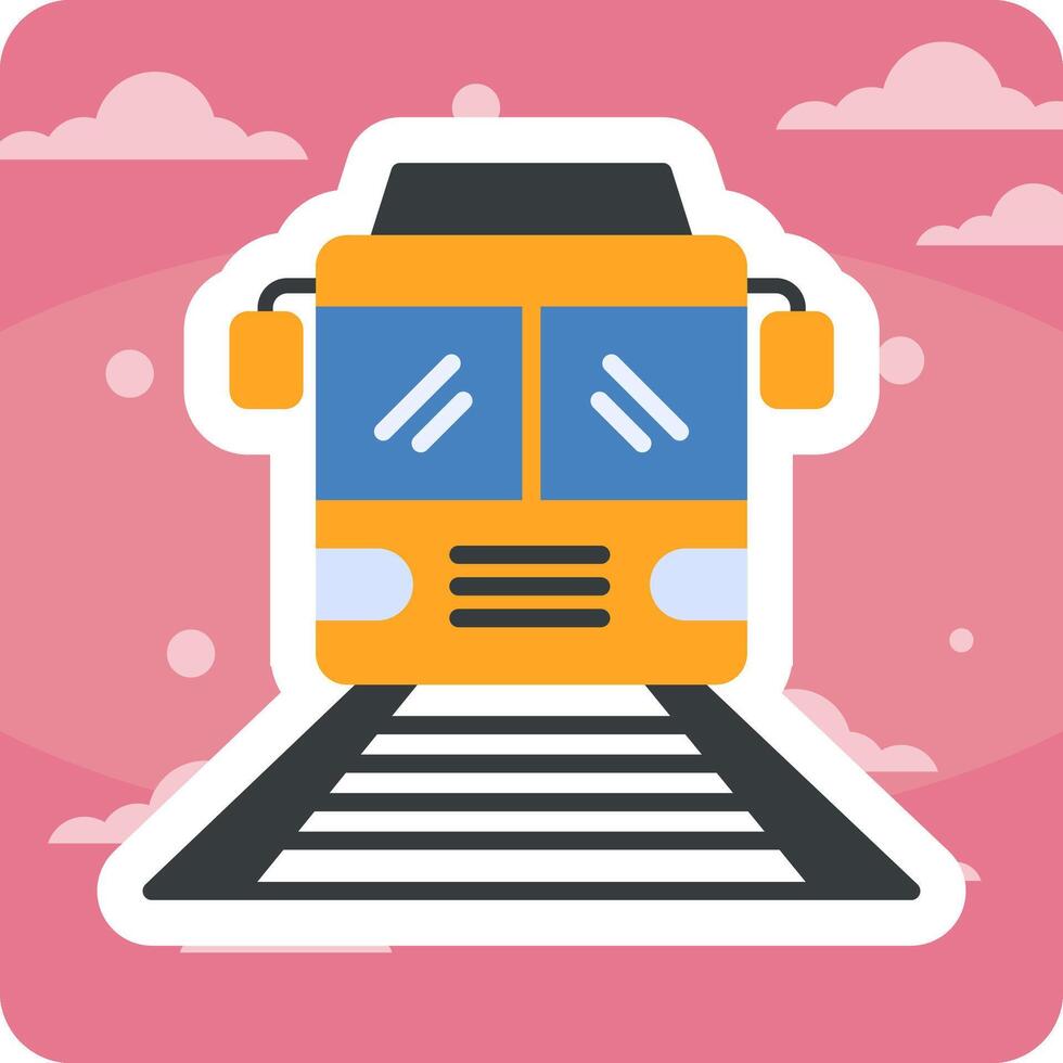 icono de vector de tren