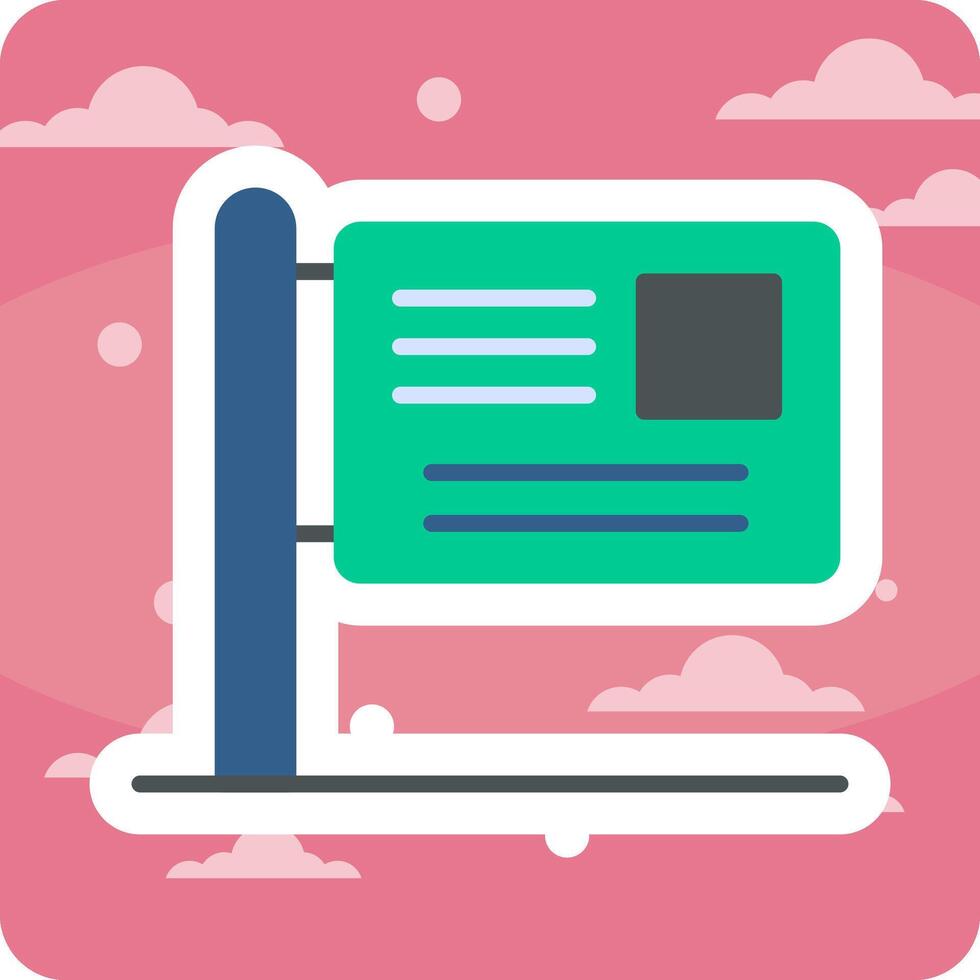 Billboard Vector Icon