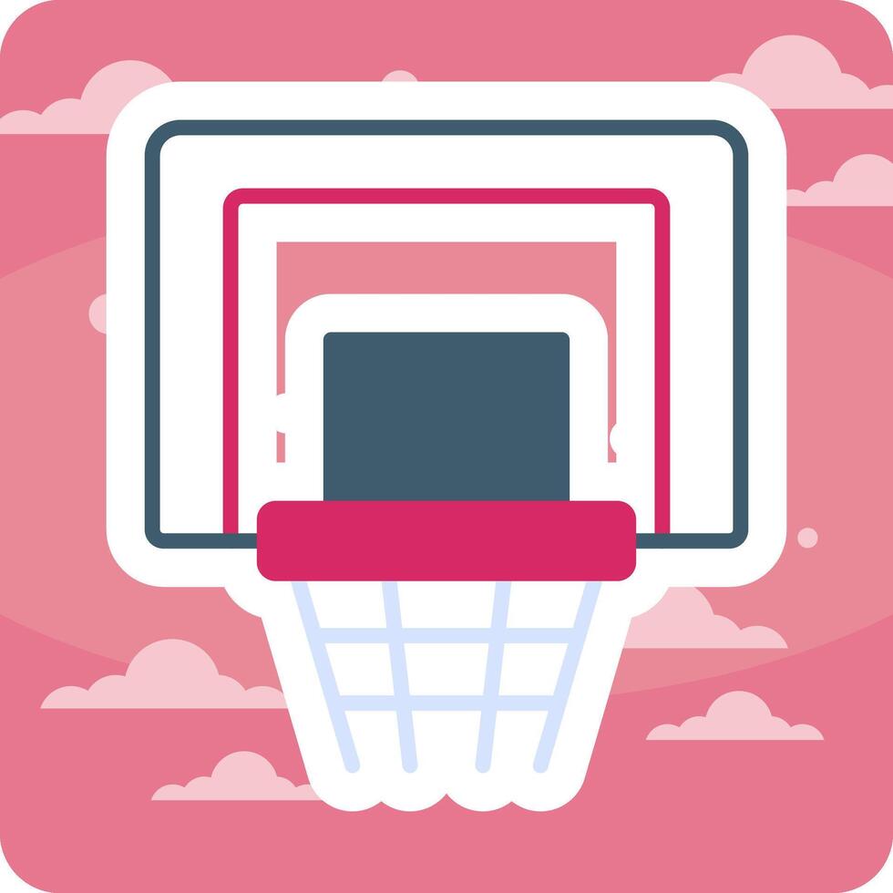 Basketball Hoop Vector Icon