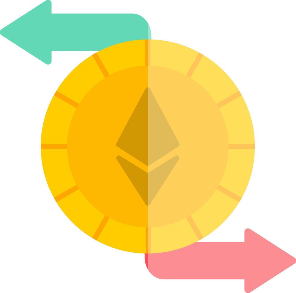 Ethereum Exchange Vector Icon