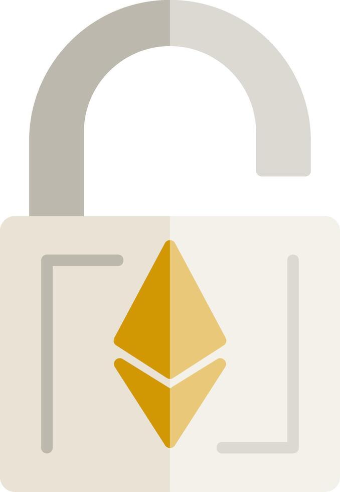Ethereum UnLock Vector Icon