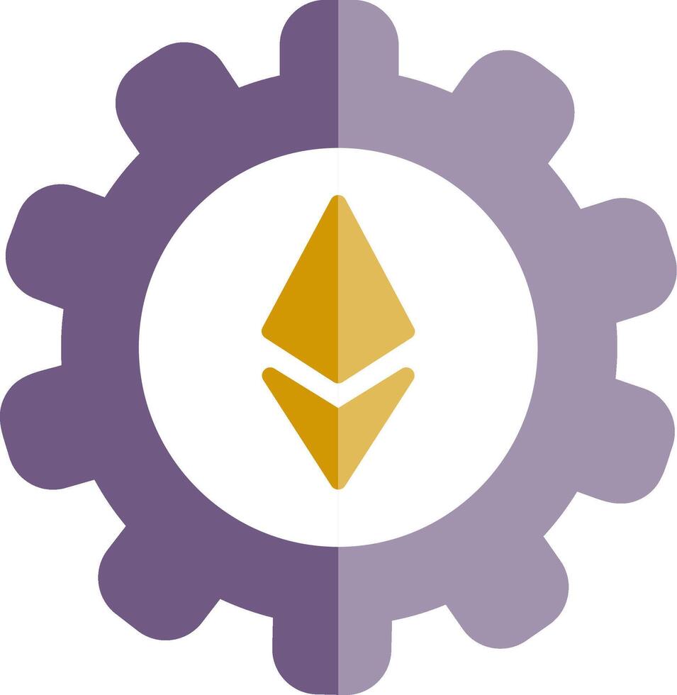 ethereum ajuste vector icono